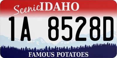 ID license plate 1A8528D