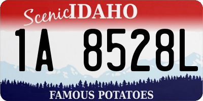 ID license plate 1A8528L