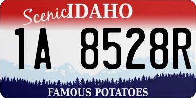 ID license plate 1A8528R