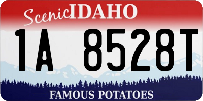ID license plate 1A8528T