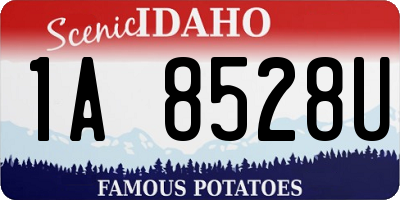 ID license plate 1A8528U