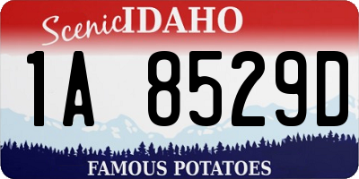 ID license plate 1A8529D