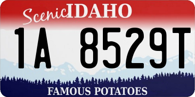 ID license plate 1A8529T