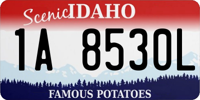 ID license plate 1A8530L