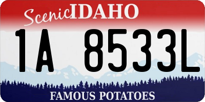 ID license plate 1A8533L