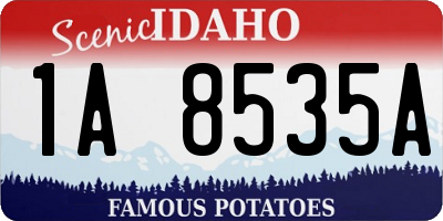 ID license plate 1A8535A