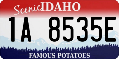 ID license plate 1A8535E