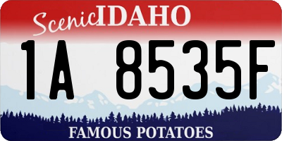 ID license plate 1A8535F