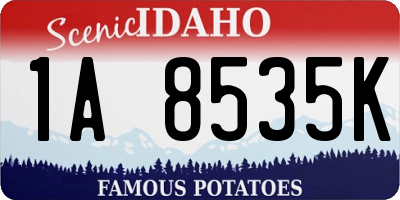 ID license plate 1A8535K