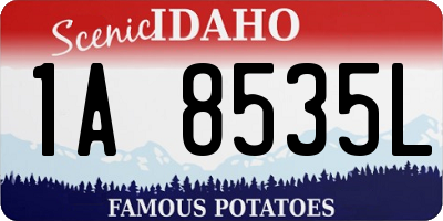 ID license plate 1A8535L