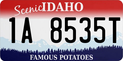 ID license plate 1A8535T