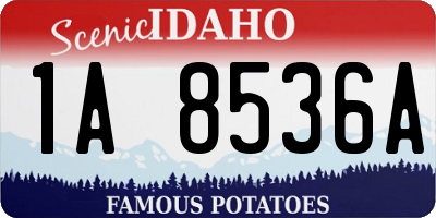 ID license plate 1A8536A