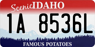 ID license plate 1A8536L