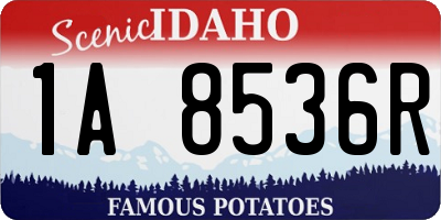 ID license plate 1A8536R