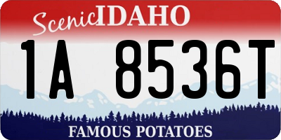 ID license plate 1A8536T