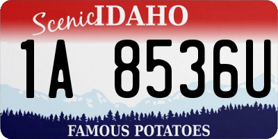 ID license plate 1A8536U