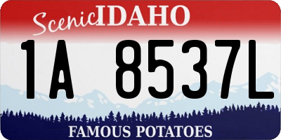 ID license plate 1A8537L