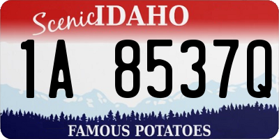 ID license plate 1A8537Q
