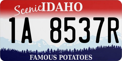 ID license plate 1A8537R