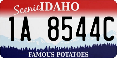 ID license plate 1A8544C