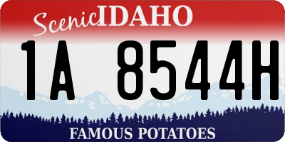 ID license plate 1A8544H