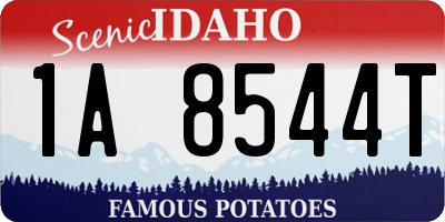 ID license plate 1A8544T