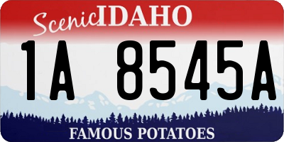 ID license plate 1A8545A