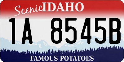 ID license plate 1A8545B