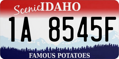 ID license plate 1A8545F