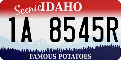 ID license plate 1A8545R