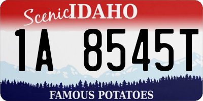 ID license plate 1A8545T
