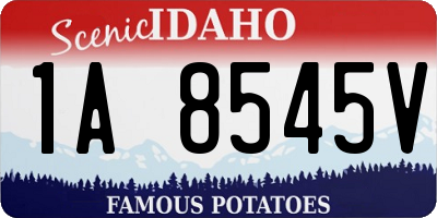 ID license plate 1A8545V