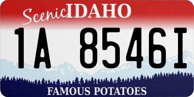 ID license plate 1A8546I