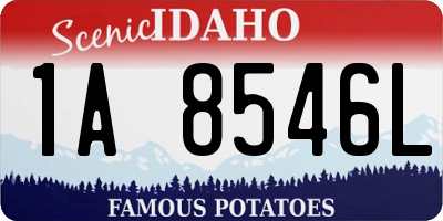 ID license plate 1A8546L