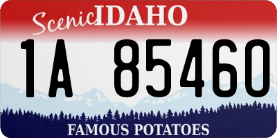 ID license plate 1A8546O