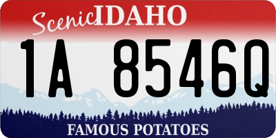 ID license plate 1A8546Q