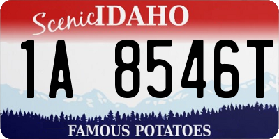 ID license plate 1A8546T