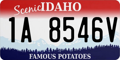 ID license plate 1A8546V