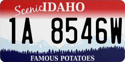 ID license plate 1A8546W