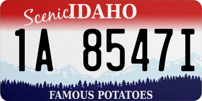 ID license plate 1A8547I