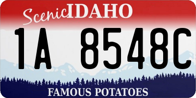 ID license plate 1A8548C
