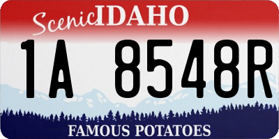 ID license plate 1A8548R