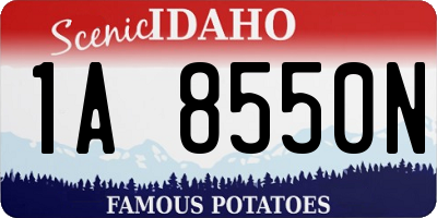 ID license plate 1A8550N