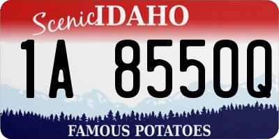 ID license plate 1A8550Q