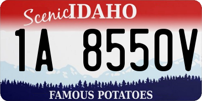 ID license plate 1A8550V