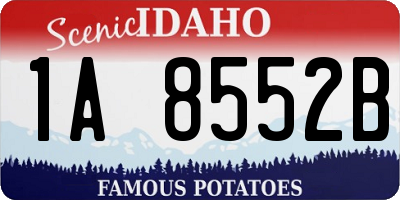 ID license plate 1A8552B