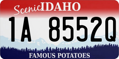 ID license plate 1A8552Q