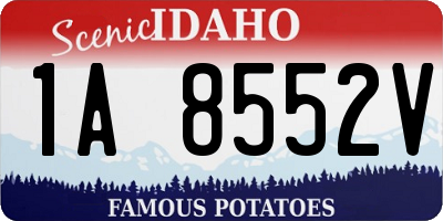 ID license plate 1A8552V