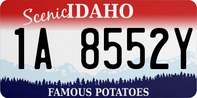 ID license plate 1A8552Y