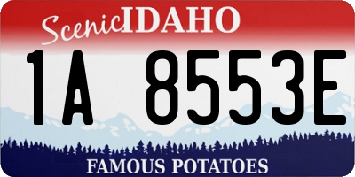 ID license plate 1A8553E